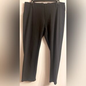 Womens Faded Glory black Stretch Elastic Waist Leggings Pants Size XL.